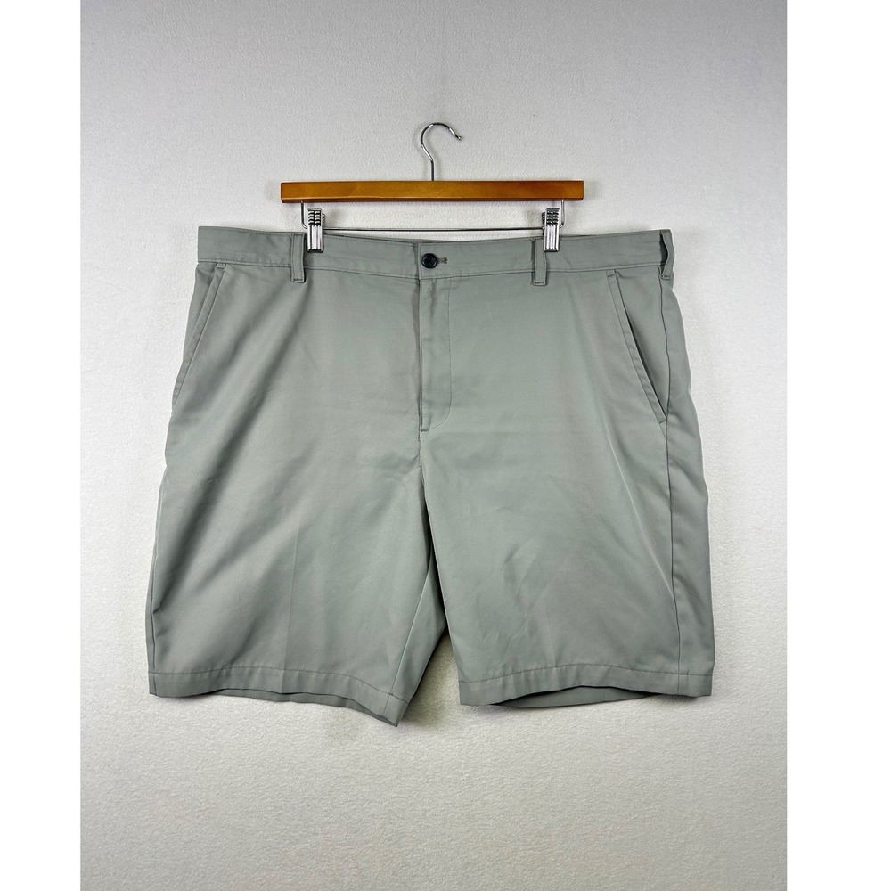IZOD GOLF Mens Gray Polyester Shorts Size 42 Flat Front Casual‎ Performance